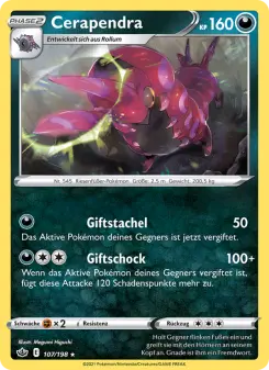 Pokémon-Karte Cerapendra 107/198