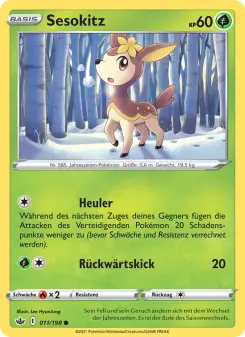 Pokémon-Karte Sesokitz 011/198