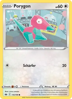 Pokémon-Karte Porygon 116/198