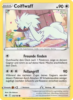 Pokémon-Karte Coiffwaff 126/198