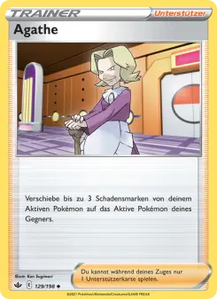 Pokémon-Karte Agathe 129/198