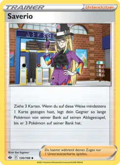 Pokémon-Karte Saverio 130/198