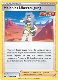 Pokémon-Karte Melanies Überzeugung 144/198