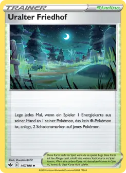 Pokémon-Karte Uralter Friedhof 147/198