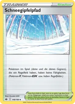 Pokémon-Karte Schneegipfelpfad 148/198