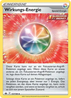 Pokémon-Karte Wirkungs-Energie 157/198