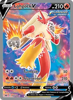 Pokémon-Karte Lohgock V 161/198