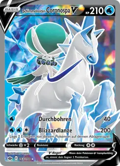 Pokémon-Karte Schimmelreiter-Coronospa V 163/198