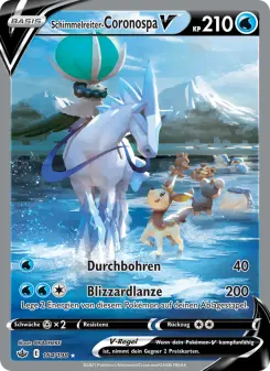 Pokémon-Karte Schimmelreiter-Coronospa V 164/198