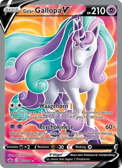 Pokémon-Karte Galar-Gallopa V 167/198