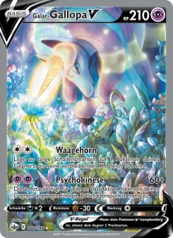 Pokémon-Karte Galar-Gallopa V 168/198