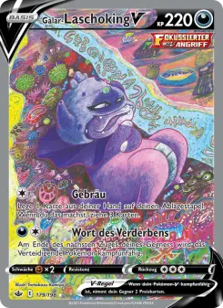Pokémon-Karte Galar-Laschoking V 179/198