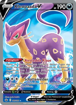 Pokémon-Karte Kleoparda V 180/198