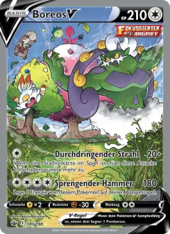 Pokémon-Karte Boreos V 185/198