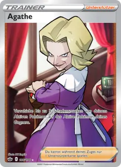 Pokémon-Karte Agathe 186/198