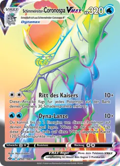 Pokémon-Karte Schimmelreiter-Coronospa VMAX 202/198