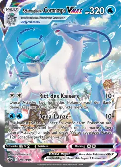 Pokémon-Karte Schimmelreiter-Coronospa VMAX 203/198