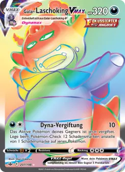 Pokémon-Karte Galar-Laschoking VMAX 207/198