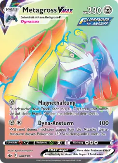 Pokémon-Karte Metagross VMAX 208/198