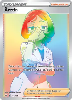 Pokémon-Karte Ärztin 214/198