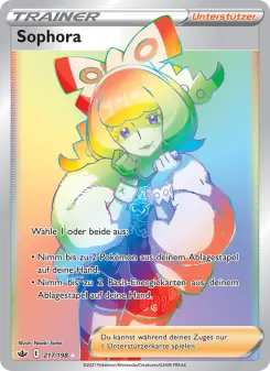 Pokémon-Karte Sophora 217/198