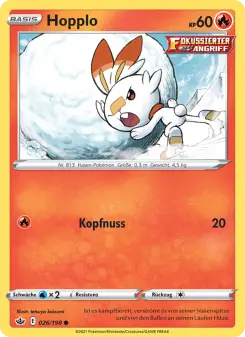Pokémon-Karte Hopplo 026/198