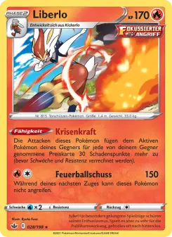Pokémon-Karte Liberlo 028/198