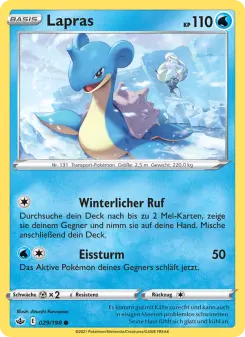 Pokémon-Karte Lapras 029/198