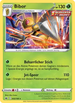 Pokémon-Karte Bibor 003/198