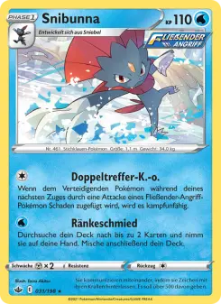 Pokémon-Karte Snibunna 031/198