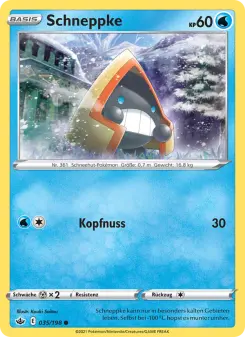 Pokémon-Karte Schneppke 035/198