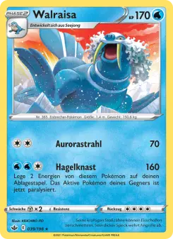Pokémon-Karte Walraisa 039/198