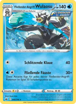 Pokémon-Karte Fließender-Angriff-Wulaosu 044/198
