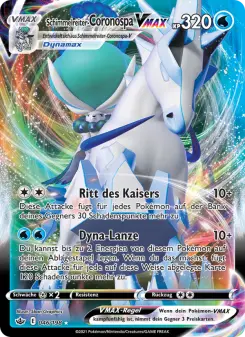 Pokémon-Karte Schimmelreiter-Coronospa VMAX 046/198