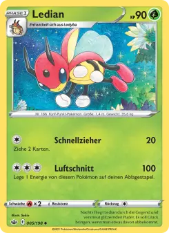 Pokémon-Karte Ledian 005/198