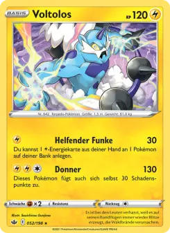 Pokémon-Karte Voltolos 052/198