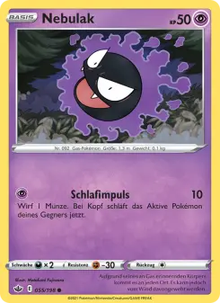 Pokémon-Karte Nebulak 055/198