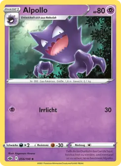 Pokémon-Karte Alpollo 056/198