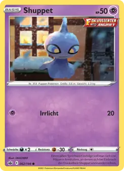 Pokémon-Karte Shuppet 062/198
