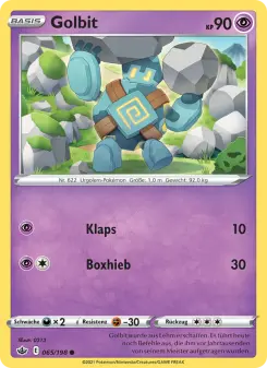 Pokémon-Karte Golbit 065/198