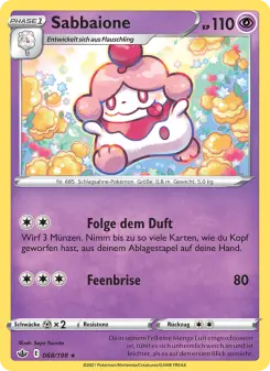 Pokémon-Karte Sabbaione 068/198