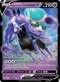 Pokémon-Karte Rappenreiter-Coronospa V 074/198