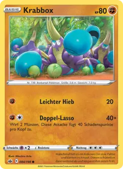 Pokémon-Karte Krabbox 084/198