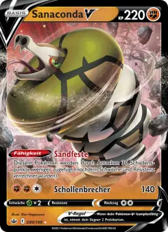 Pokémon-Karte Sanaconda V 089/198