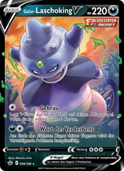 Pokémon-Karte Galar-Laschoking V 099/198