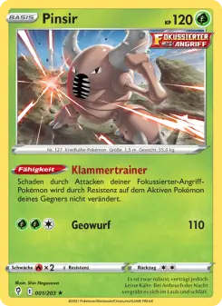 Pokémon-Karte Pinsir 001/203