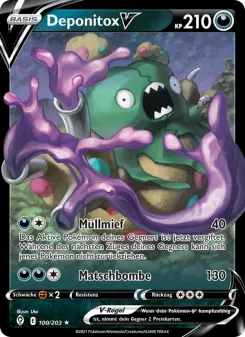 Pokémon-Karte Deponitox V 100/203