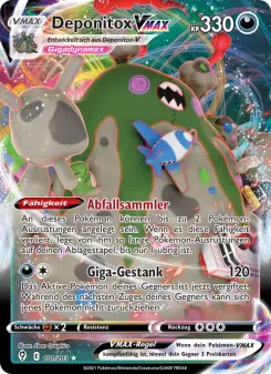 Pokémon-Karte Deponitox VMAX 101/203