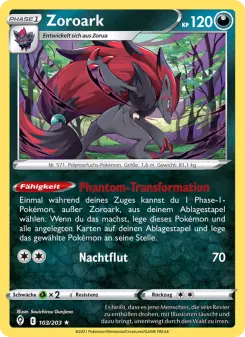 Pokémon-Karte Zoroark 103/203