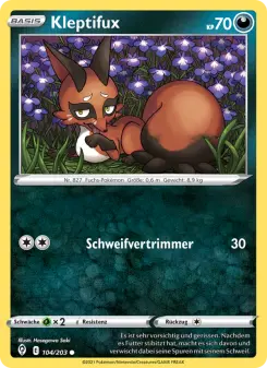 Pokémon-Karte Kleptifux 104/203